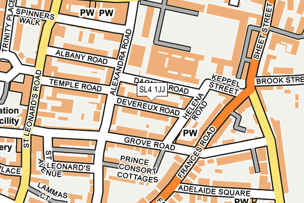 SL4 1JJ map - OS OpenMap – Local (Ordnance Survey)