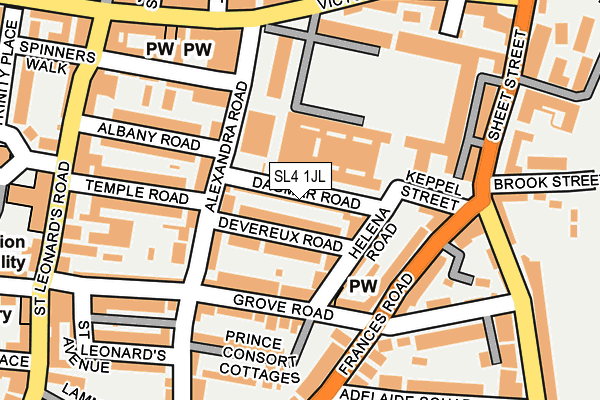 SL4 1JL map - OS OpenMap – Local (Ordnance Survey)