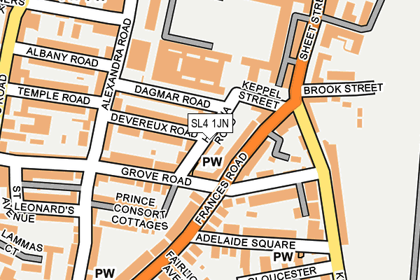 SL4 1JN map - OS OpenMap – Local (Ordnance Survey)