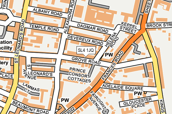 SL4 1JQ map - OS OpenMap – Local (Ordnance Survey)