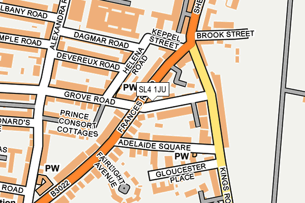 SL4 1JU map - OS OpenMap – Local (Ordnance Survey)