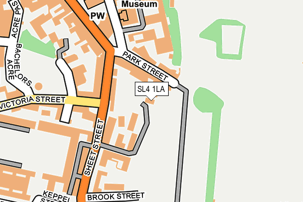 SL4 1LA map - OS OpenMap – Local (Ordnance Survey)