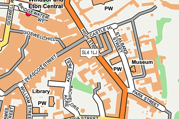SL4 1LJ map - OS OpenMap – Local (Ordnance Survey)