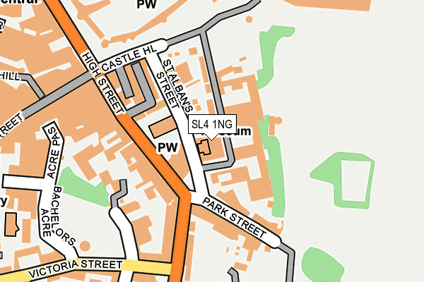 SL4 1NG map - OS OpenMap – Local (Ordnance Survey)