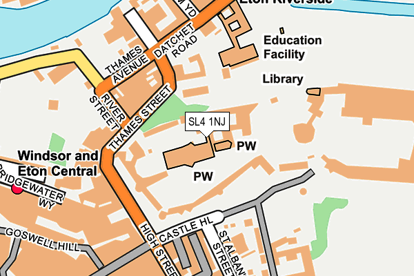 SL4 1NJ map - OS OpenMap – Local (Ordnance Survey)