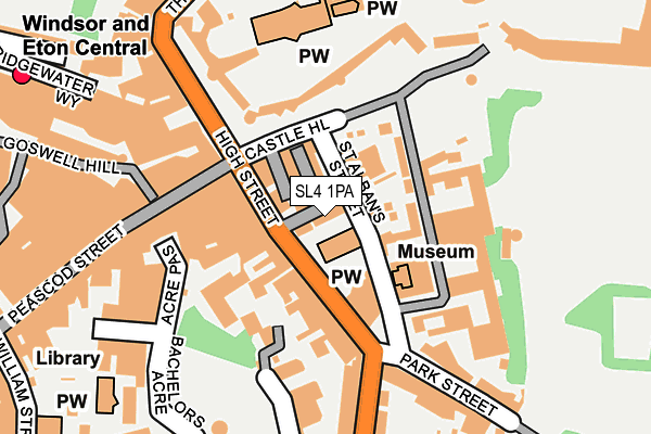 SL4 1PA map - OS OpenMap – Local (Ordnance Survey)