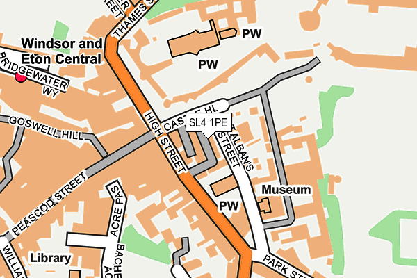 SL4 1PE map - OS OpenMap – Local (Ordnance Survey)