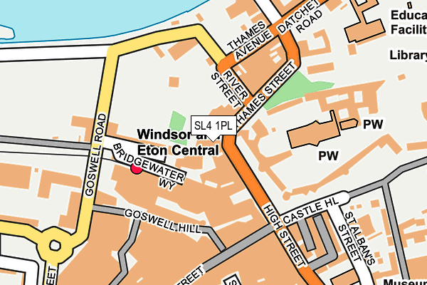 SL4 1PL map - OS OpenMap – Local (Ordnance Survey)