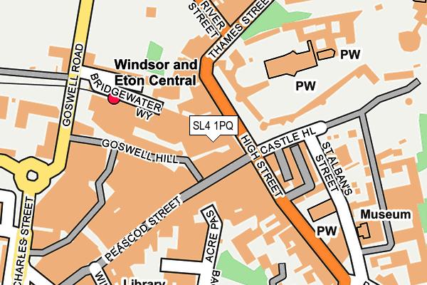 SL4 1PQ map - OS OpenMap – Local (Ordnance Survey)