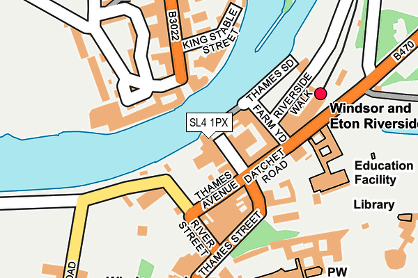 SL4 1PX map - OS OpenMap – Local (Ordnance Survey)