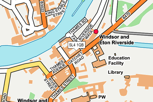 SL4 1QB map - OS OpenMap – Local (Ordnance Survey)