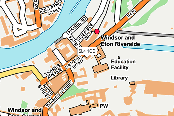 SL4 1QD map - OS OpenMap – Local (Ordnance Survey)