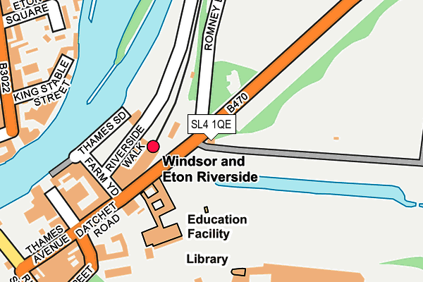 SL4 1QE map - OS OpenMap – Local (Ordnance Survey)