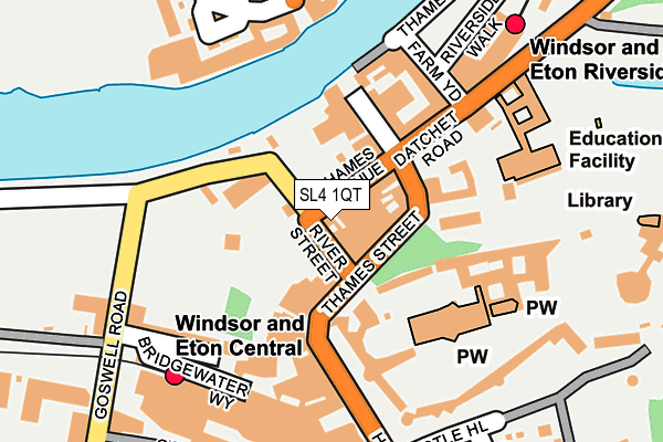 SL4 1QT map - OS OpenMap – Local (Ordnance Survey)