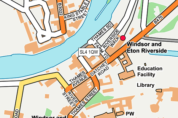 SL4 1QW map - OS OpenMap – Local (Ordnance Survey)
