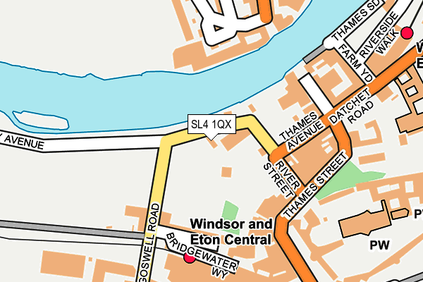 SL4 1QX map - OS OpenMap – Local (Ordnance Survey)