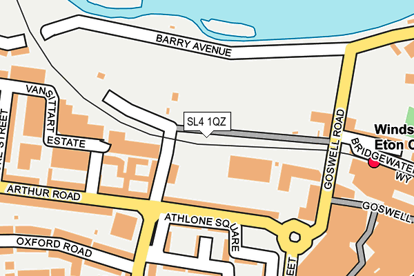 SL4 1QZ map - OS OpenMap – Local (Ordnance Survey)