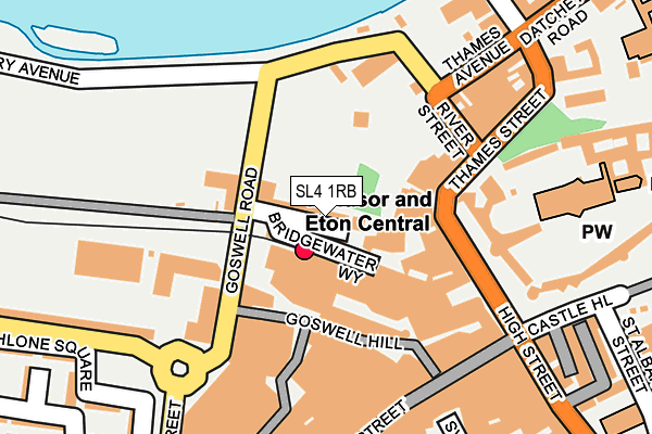 SL4 1RB map - OS OpenMap – Local (Ordnance Survey)