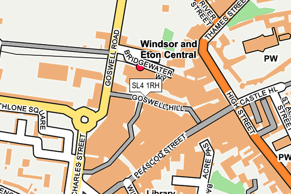 Map of THE WINDSOR WELLNESS CLINIC LLP at local scale
