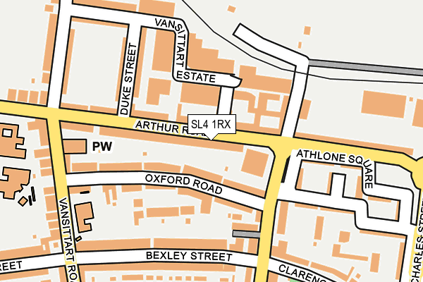 SL4 1RX map - OS OpenMap – Local (Ordnance Survey)