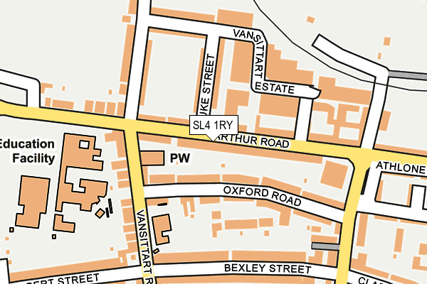 SL4 1RY map - OS OpenMap – Local (Ordnance Survey)