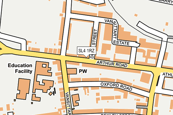 SL4 1RZ map - OS OpenMap – Local (Ordnance Survey)