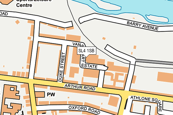 SL4 1SB map - OS OpenMap – Local (Ordnance Survey)