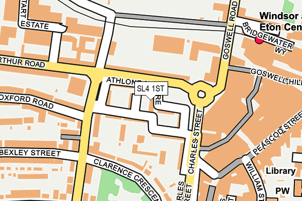 SL4 1ST map - OS OpenMap – Local (Ordnance Survey)