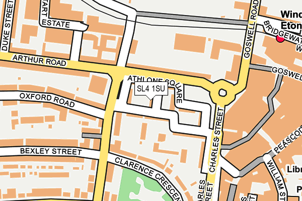 SL4 1SU map - OS OpenMap – Local (Ordnance Survey)