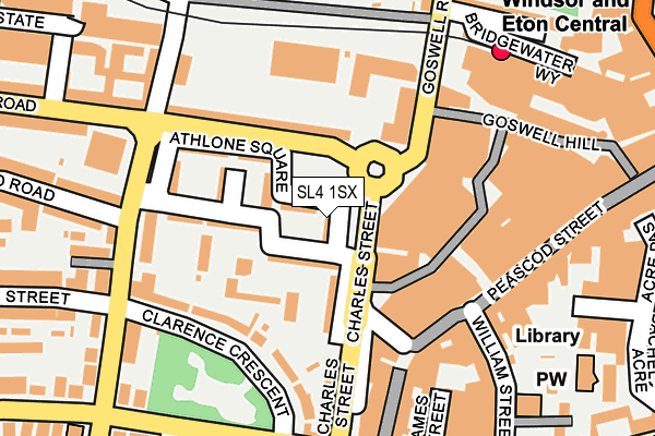 SL4 1SX map - OS OpenMap – Local (Ordnance Survey)