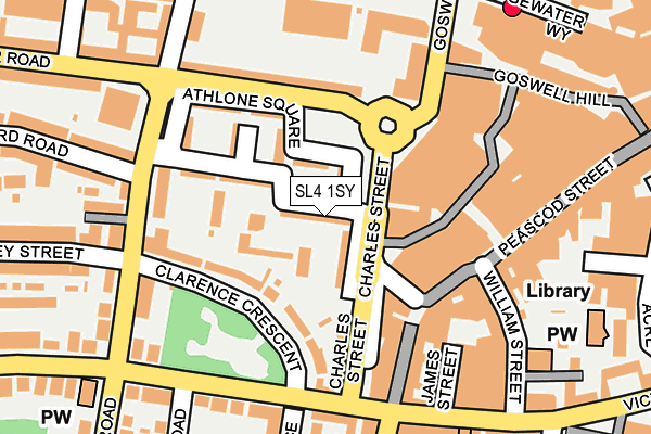 SL4 1SY map - OS OpenMap – Local (Ordnance Survey)