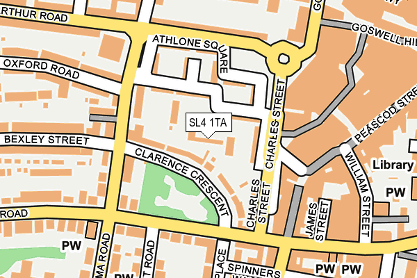 SL4 1TA map - OS OpenMap – Local (Ordnance Survey)