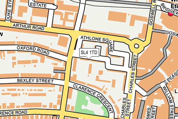 SL4 1TD map - OS OpenMap – Local (Ordnance Survey)