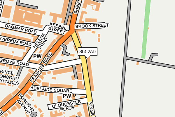 SL4 2AD map - OS OpenMap – Local (Ordnance Survey)