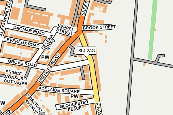 SL4 2AG map - OS OpenMap – Local (Ordnance Survey)