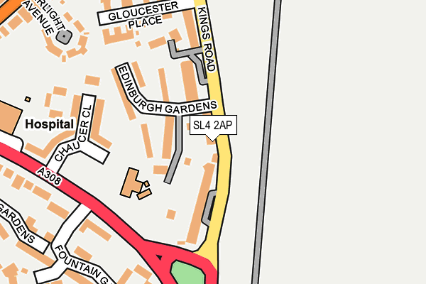 SL4 2AP map - OS OpenMap – Local (Ordnance Survey)
