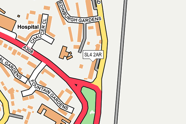 SL4 2AR map - OS OpenMap – Local (Ordnance Survey)