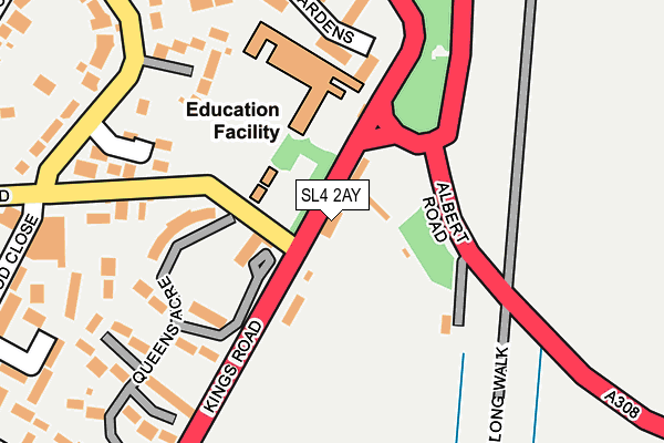 SL4 2AY map - OS OpenMap – Local (Ordnance Survey)