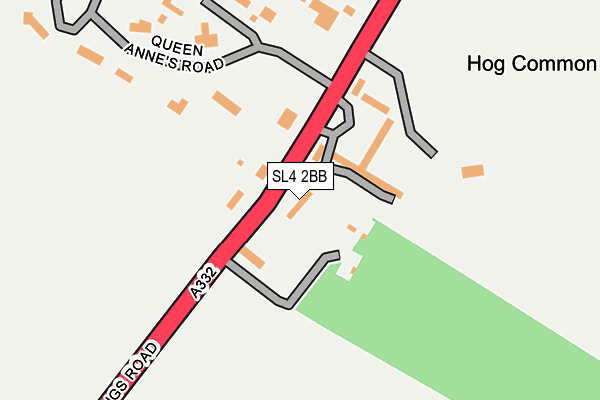 SL4 2BB map - OS OpenMap – Local (Ordnance Survey)