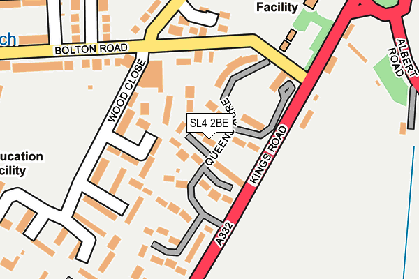 SL4 2BE map - OS OpenMap – Local (Ordnance Survey)