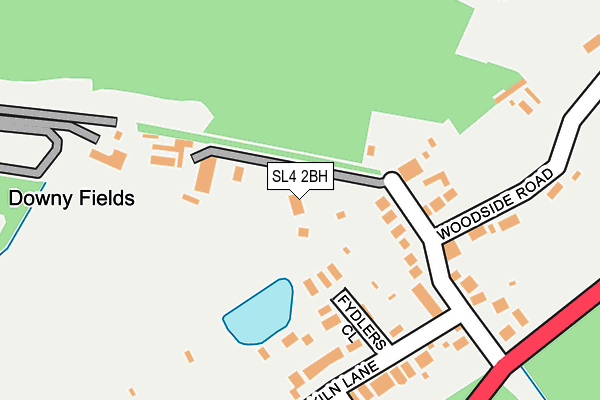 SL4 2BH map - OS OpenMap – Local (Ordnance Survey)