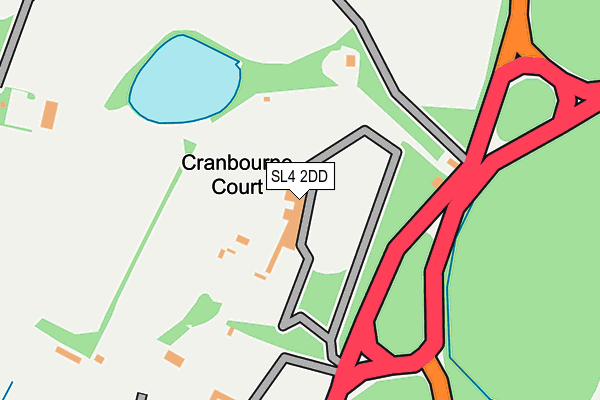 SL4 2DD map - OS OpenMap – Local (Ordnance Survey)