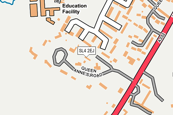 SL4 2EJ map - OS OpenMap – Local (Ordnance Survey)