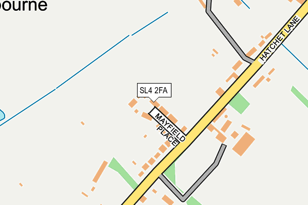 SL4 2FA map - OS OpenMap – Local (Ordnance Survey)