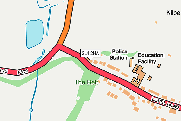 SL4 2HA map - OS OpenMap – Local (Ordnance Survey)