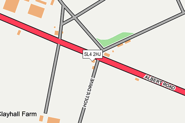 SL4 2HJ map - OS OpenMap – Local (Ordnance Survey)