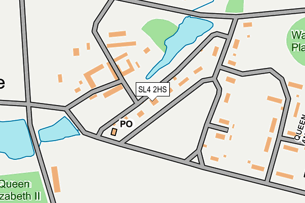 SL4 2HS map - OS OpenMap – Local (Ordnance Survey)