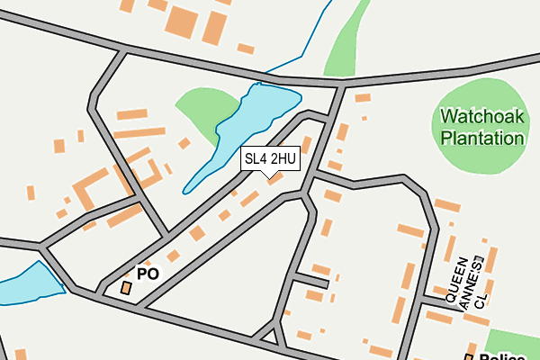 SL4 2HU map - OS OpenMap – Local (Ordnance Survey)