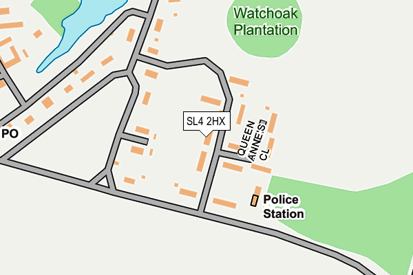 SL4 2HX map - OS OpenMap – Local (Ordnance Survey)