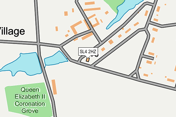 SL4 2HZ map - OS OpenMap – Local (Ordnance Survey)